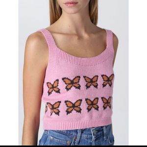 Levi's knittTop Woman Pink butterflies